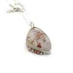 Red Rutilated Quartz Silver Pendant