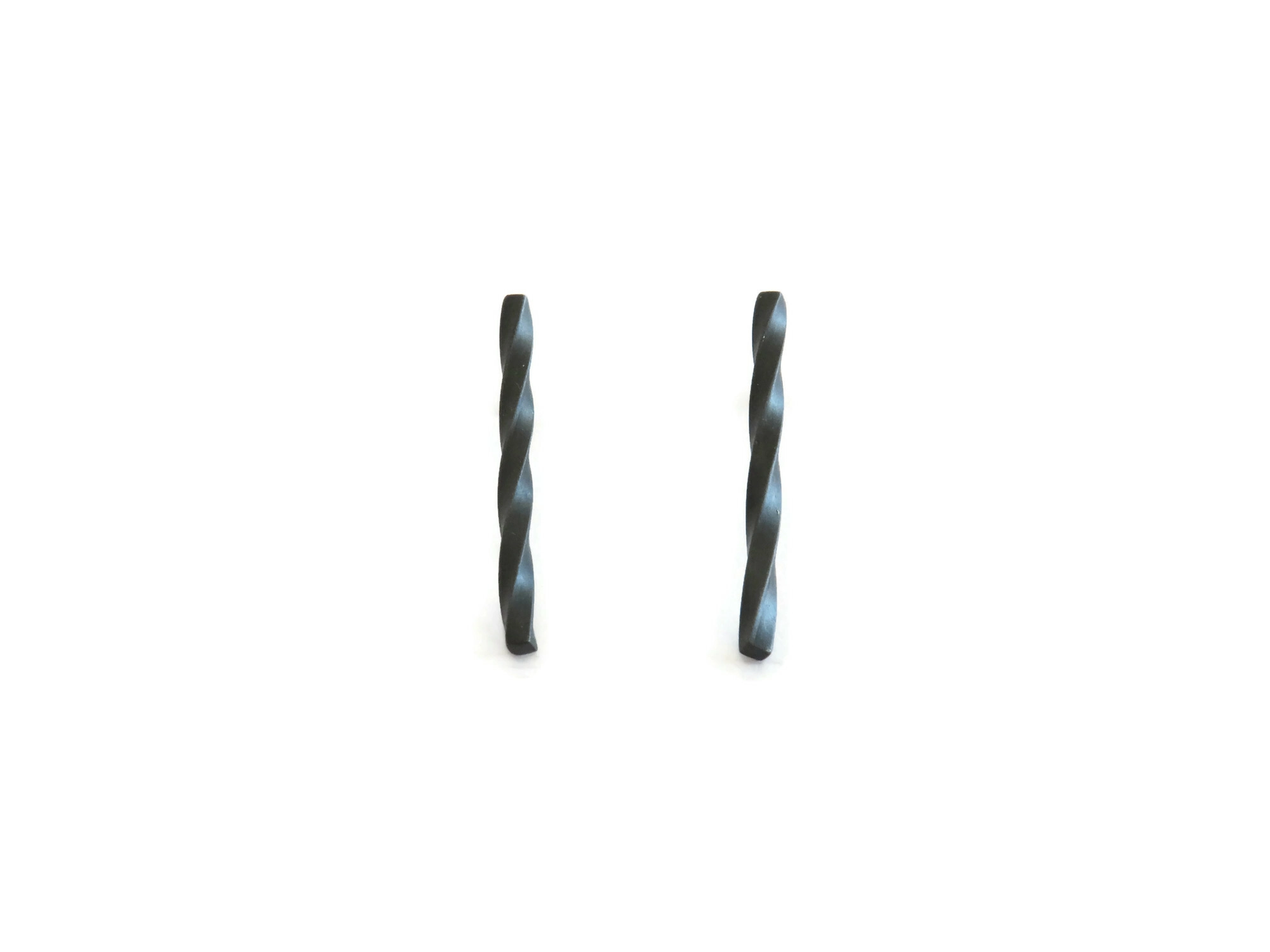 Minimalist Oxidized Silver Stud Earrings