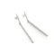 Minimalist Long Silver Earrings