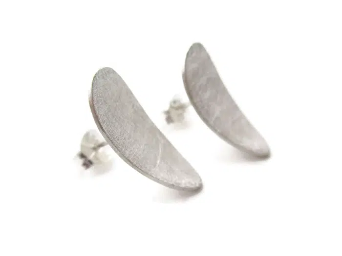 Stud Silver Earrings Petra 3 copia