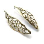 Organic Bronze Hook Earrings