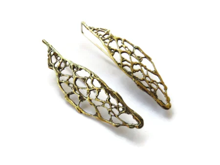 Organic Bronze Hook Earrings