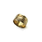 Wide Textured Bronze Ring