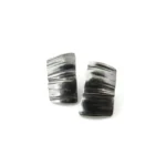 Organic Silver Stud Earrings