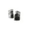 Organic Silver Stud Earrings