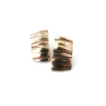 Organic Bronze Stud Earrings