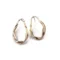 Sculptural Bronze Earrings with Organic Texture