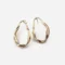 Sculptural Bronze Earrings with Organic Texture