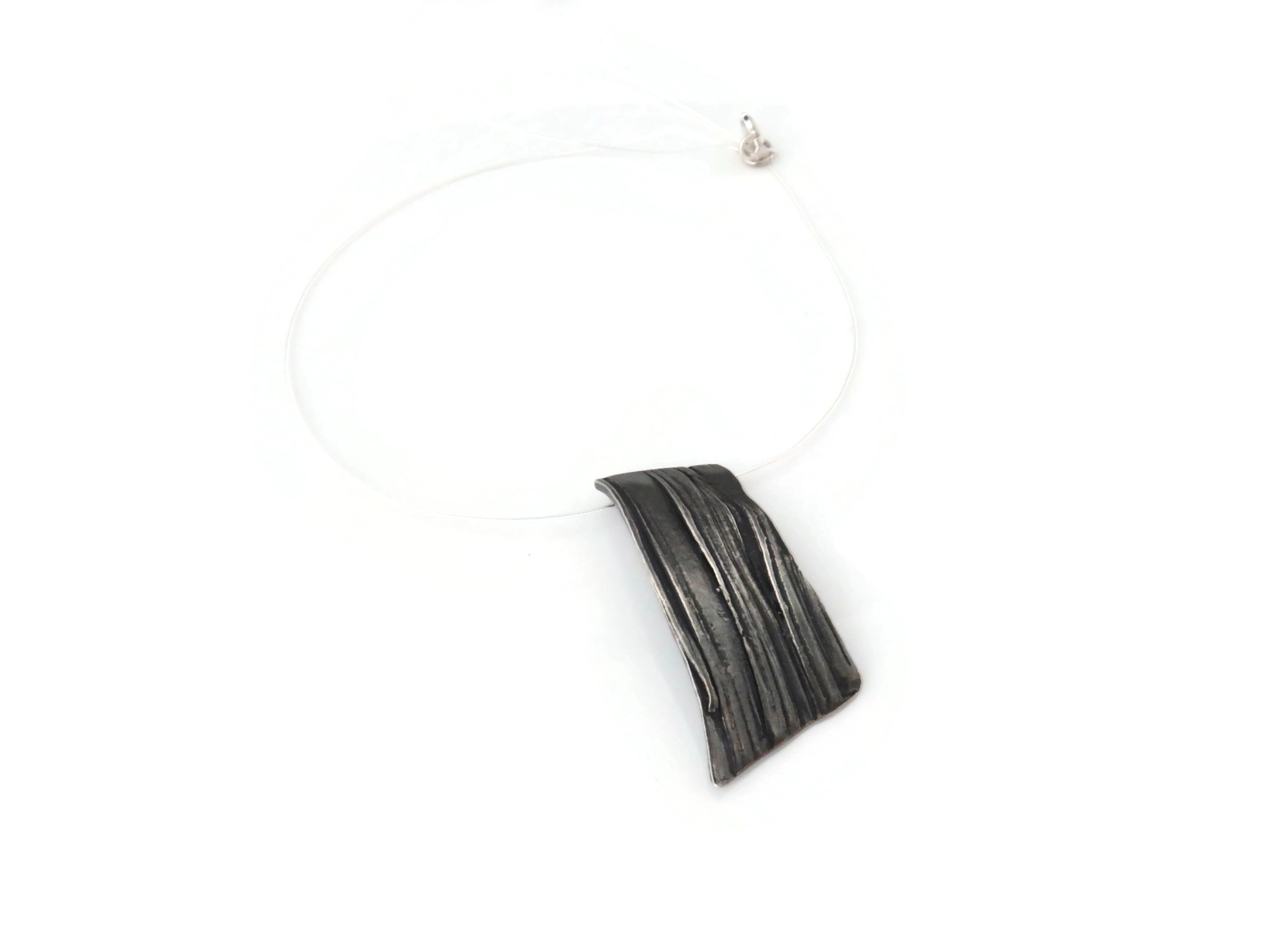 Organic Silver Pendant