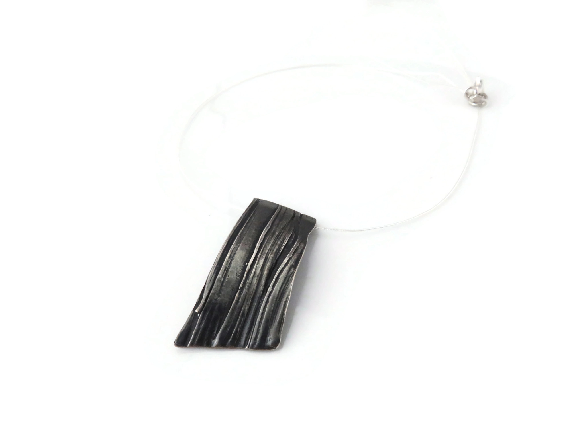 Organic Silver Pendant