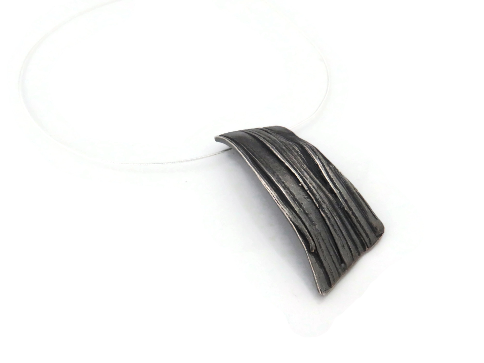 Organic Silver Pendant