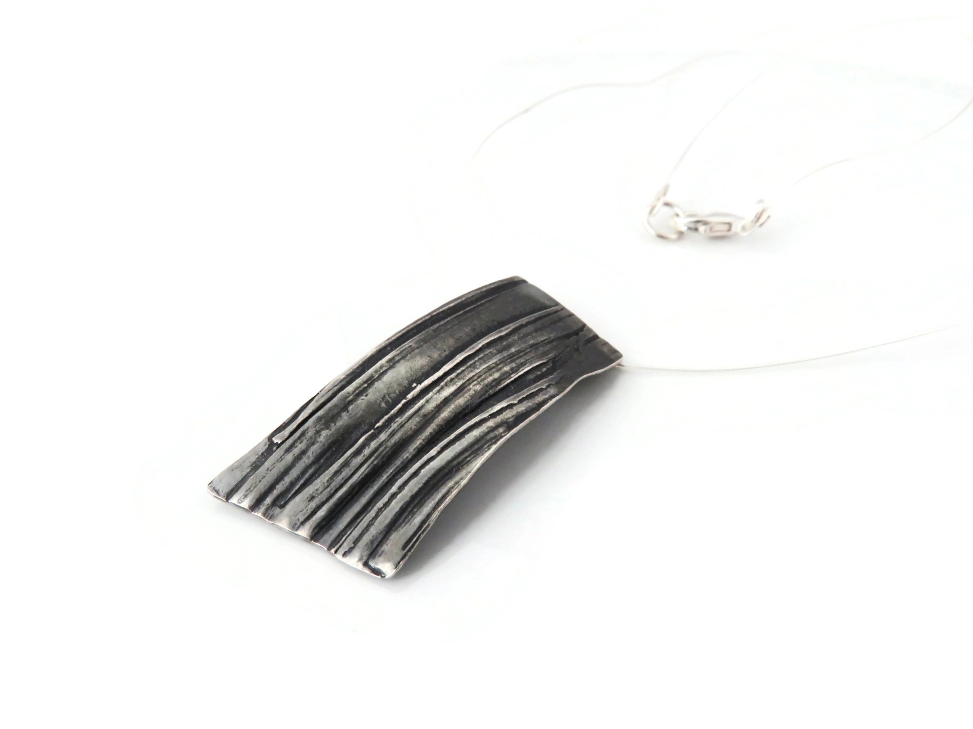 Organic Silver Pendant