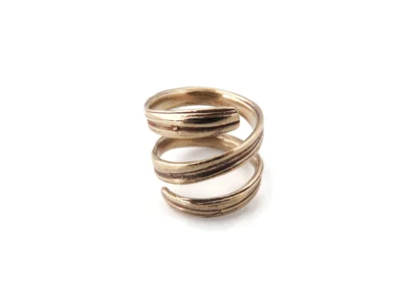 Adjustable Patinated Bronze Ring