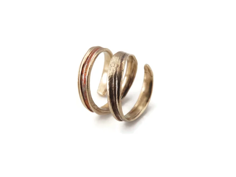 Adjustable Patinated Bronze Ring