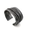 Wide Oxidized Silver Cuff Bracelet