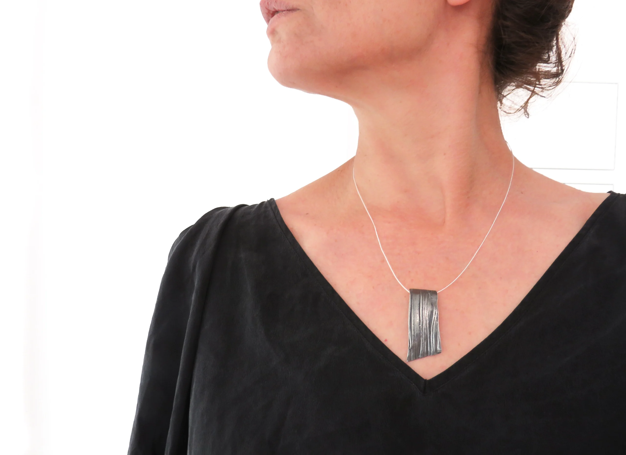 Organic Silver Pendant