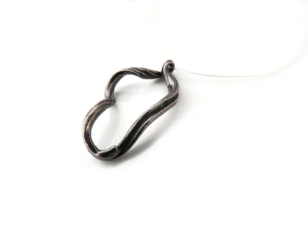 Oxidized Silver Sculptural Pendant