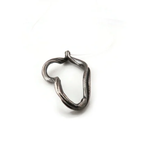 Oxidized Silver Sculptural Pendant