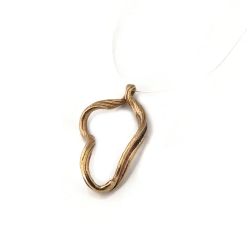 Organic Textured Bronze Pendant