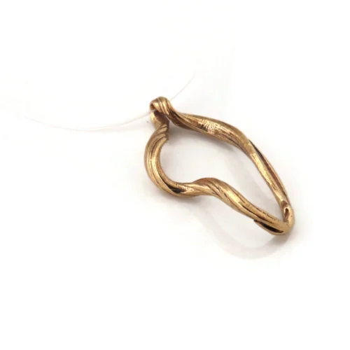 Organic Textured Bronze Pendant