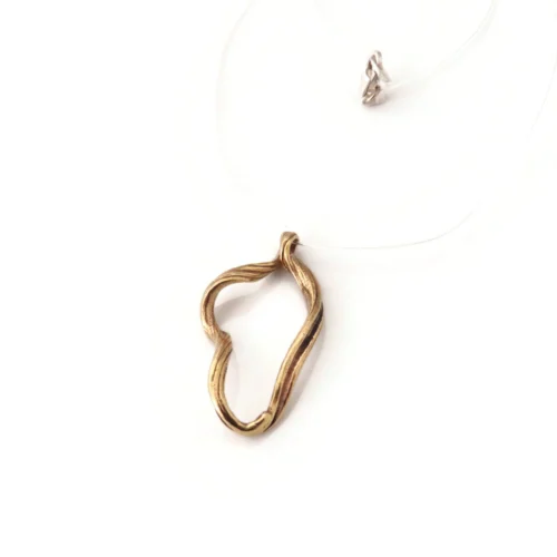 Organic Textured Bronze Pendant