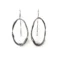 Oxidized Sculptural Silver Dangle Earrings