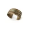 Wide Patinated Bronze Cuff Bracelet