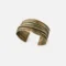 Wide Patinated Bronze Cuff Bracelet