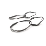 Long Sculptural Oxidized Silver Earrings