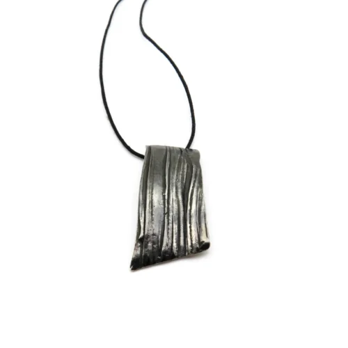 Organic Silver Pendant