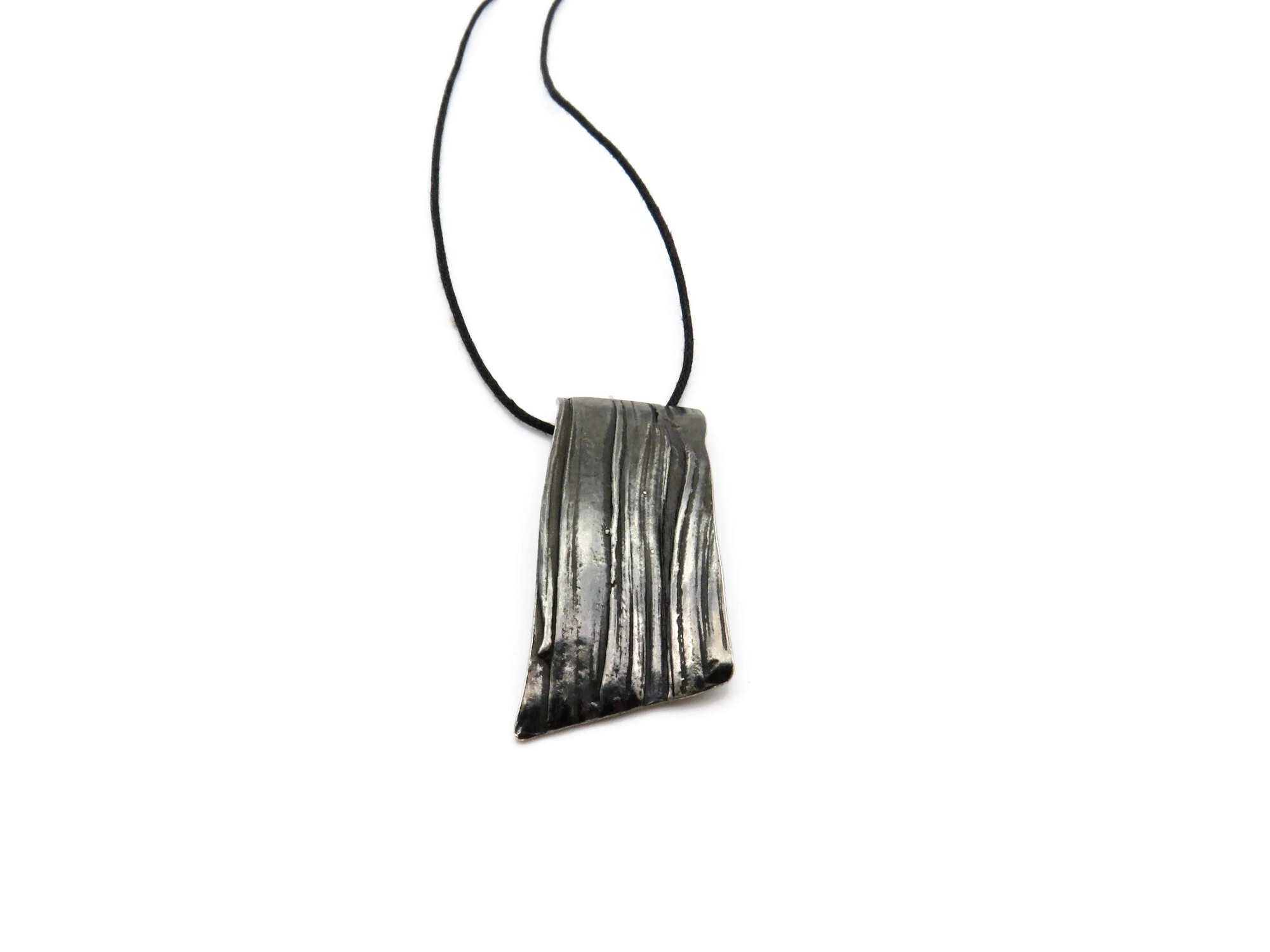 Organic Silver Pendant