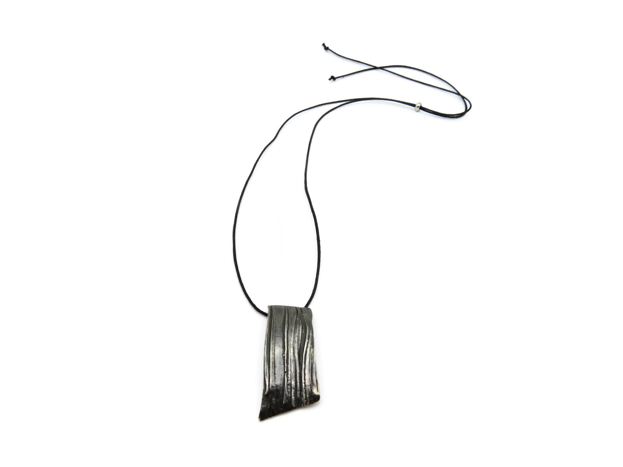 Organic Silver Pendant