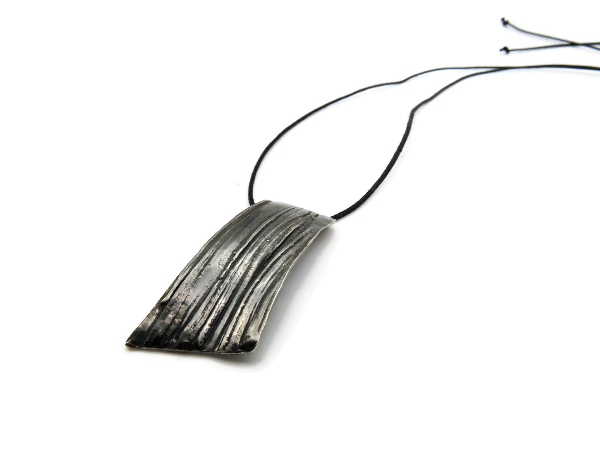 Organic Silver Pendant
