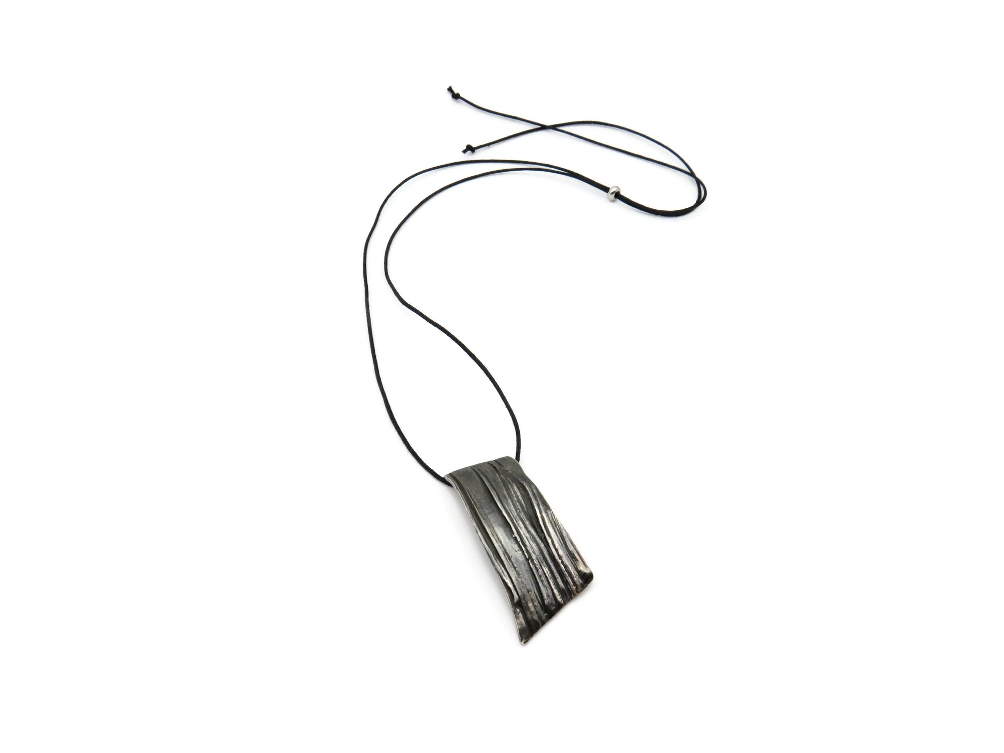 Organic Silver Pendant