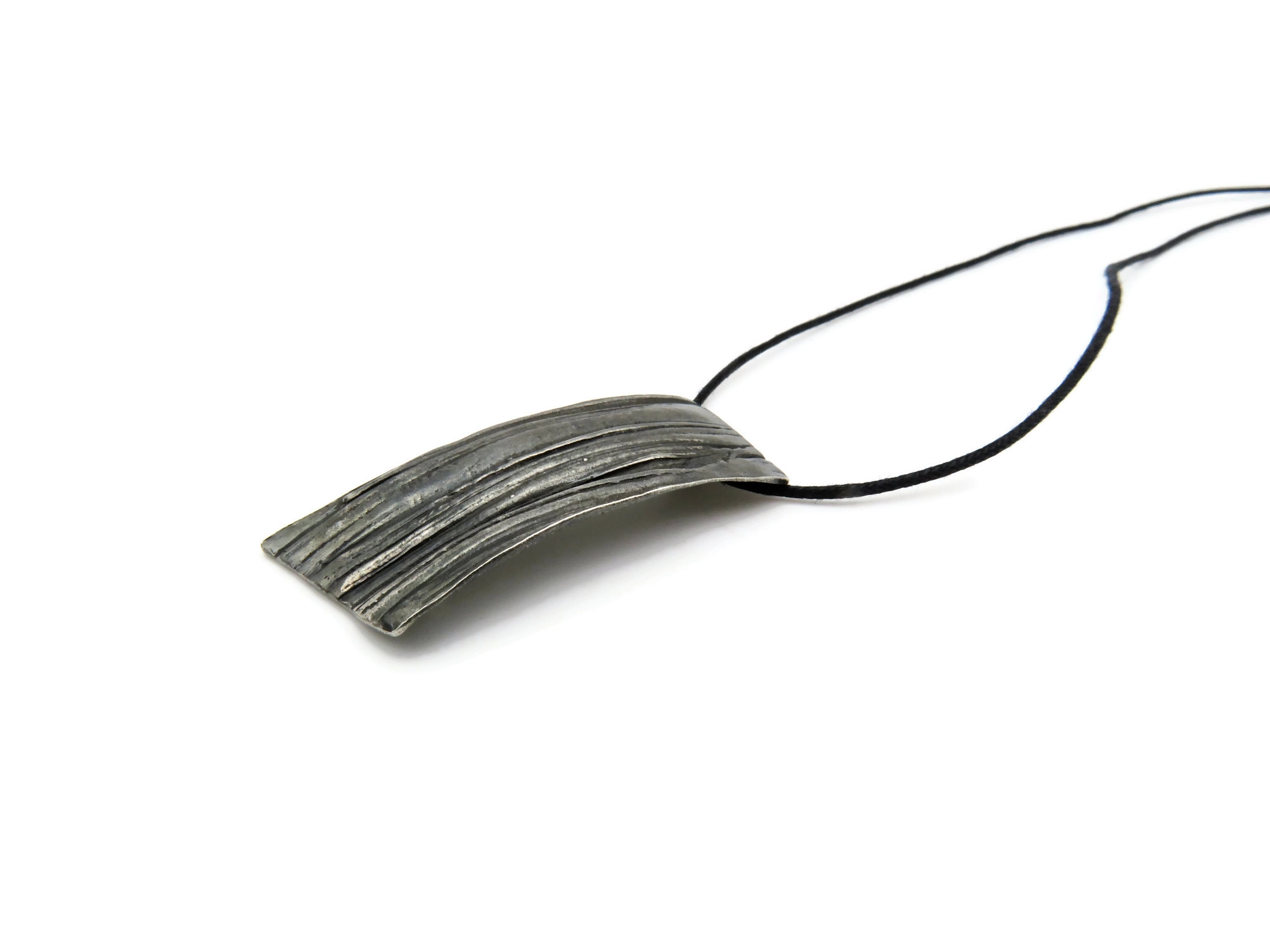 Organic Silver Pendant