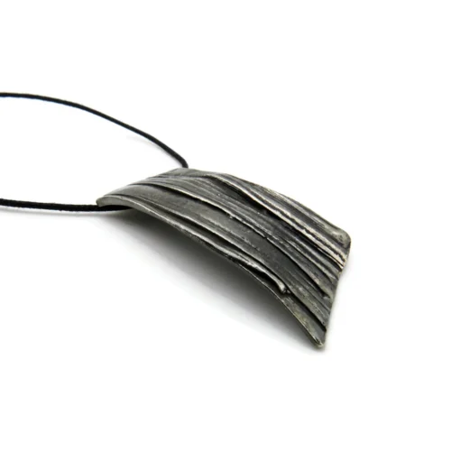 Organic Silver Pendant