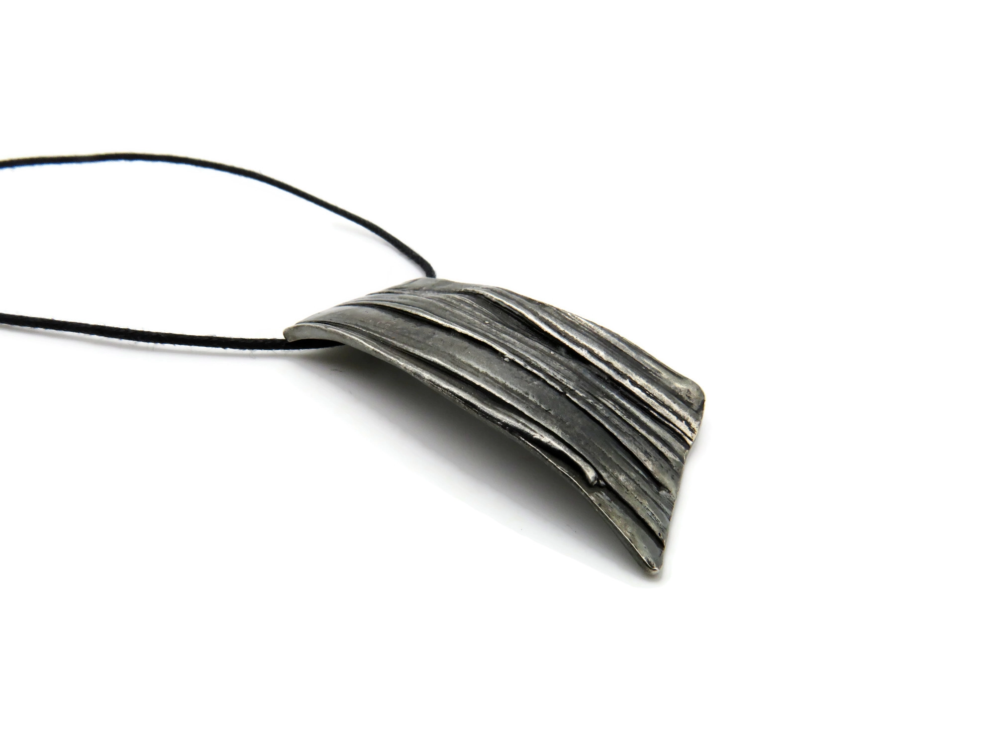 Organic Silver Pendant