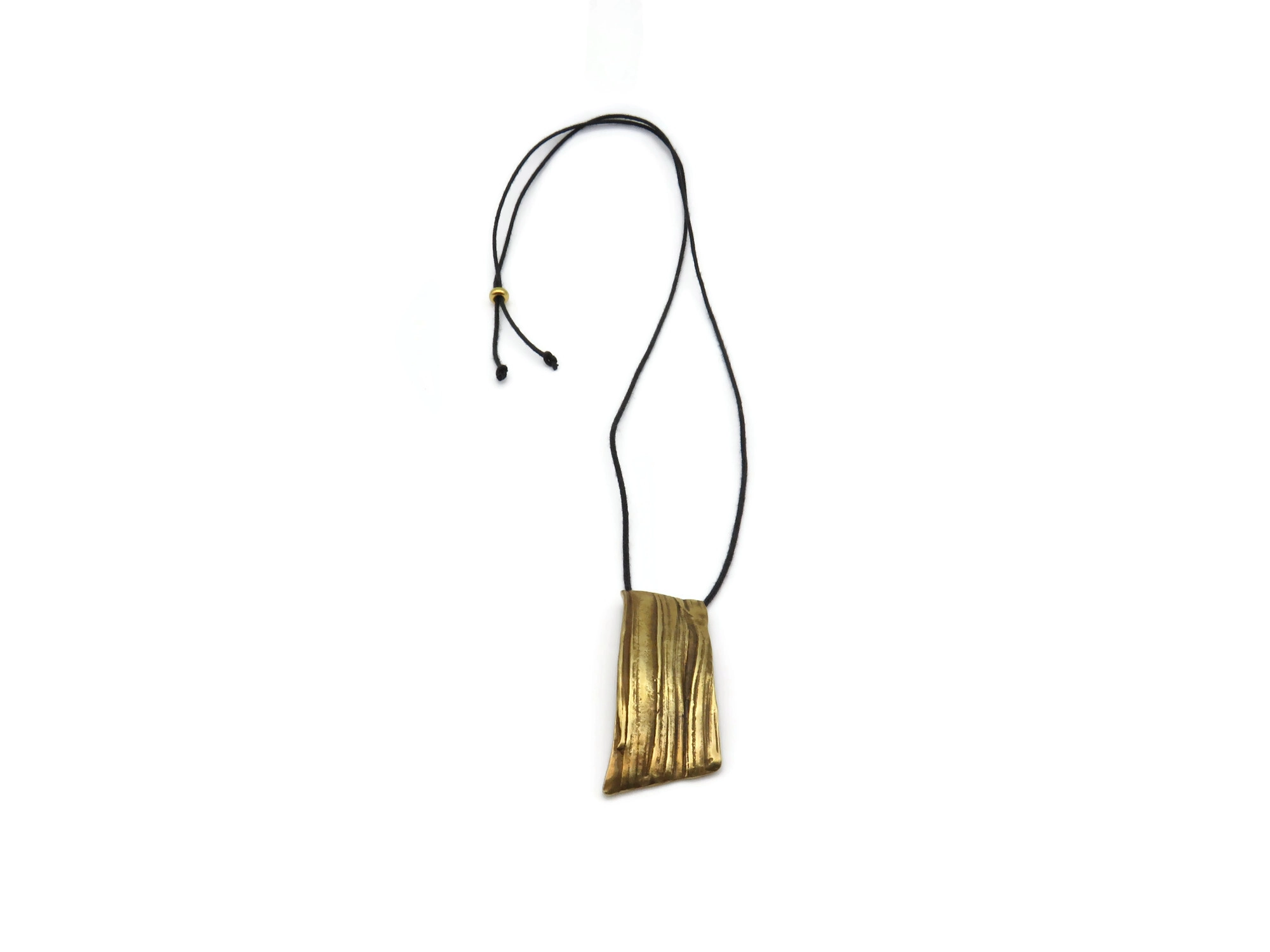 Bronze Pendant with Organic Texture