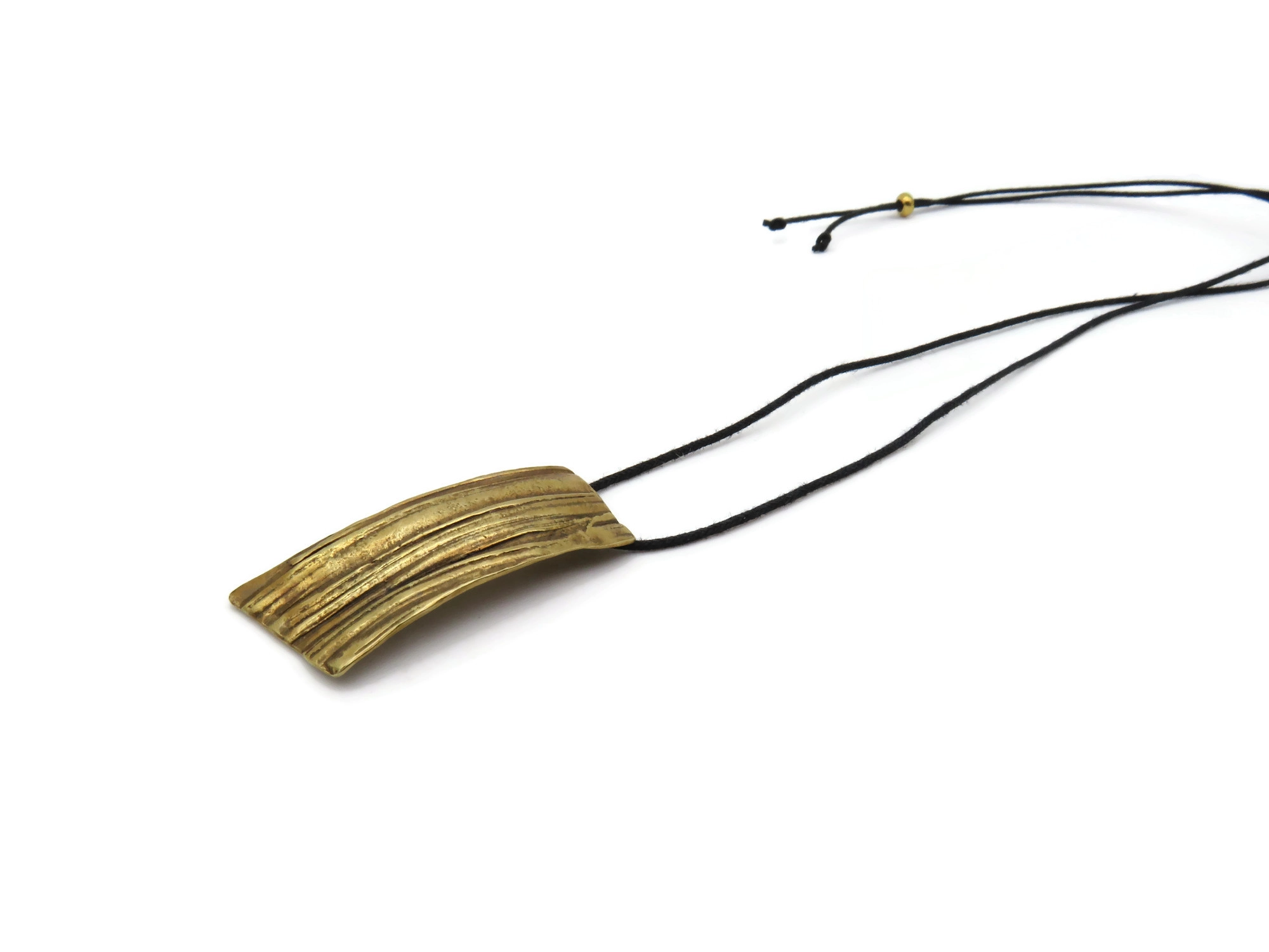 Bronze Pendant with Organic Texture