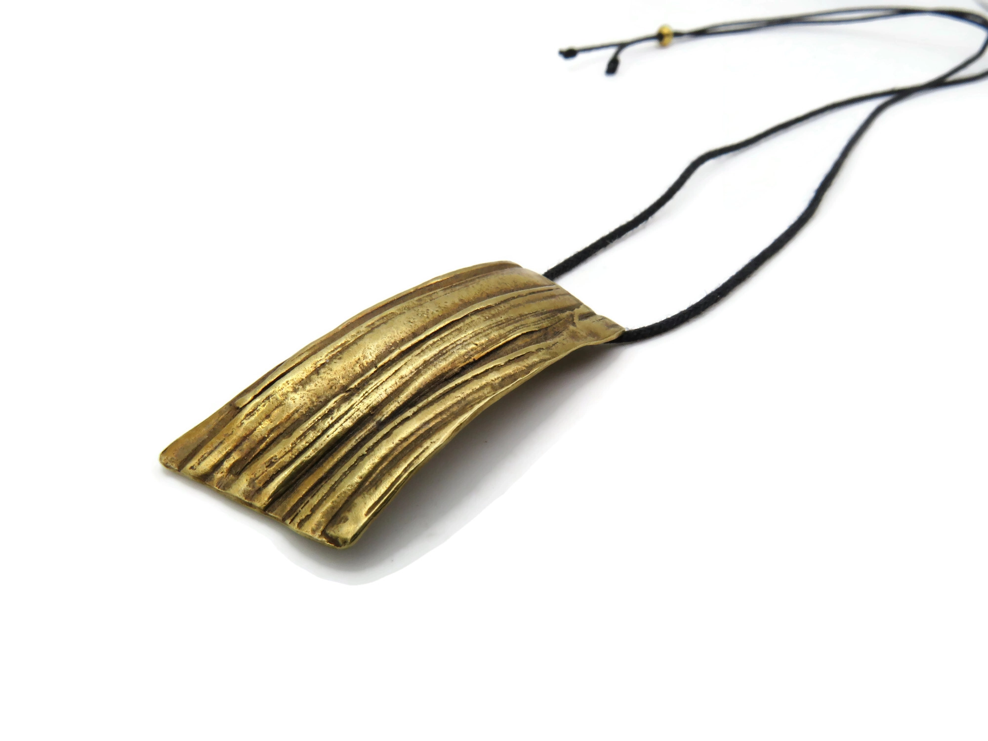 Bronze Pendant with Organic Texture
