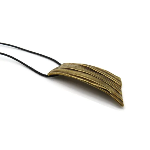 Bronze Pendant with Organic Texture