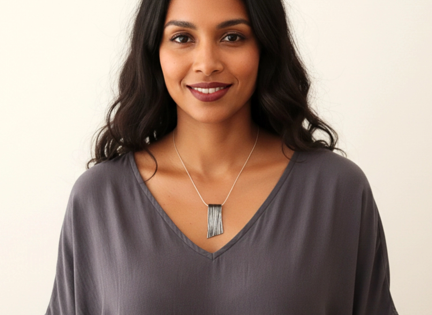 Organic Silver Pendant