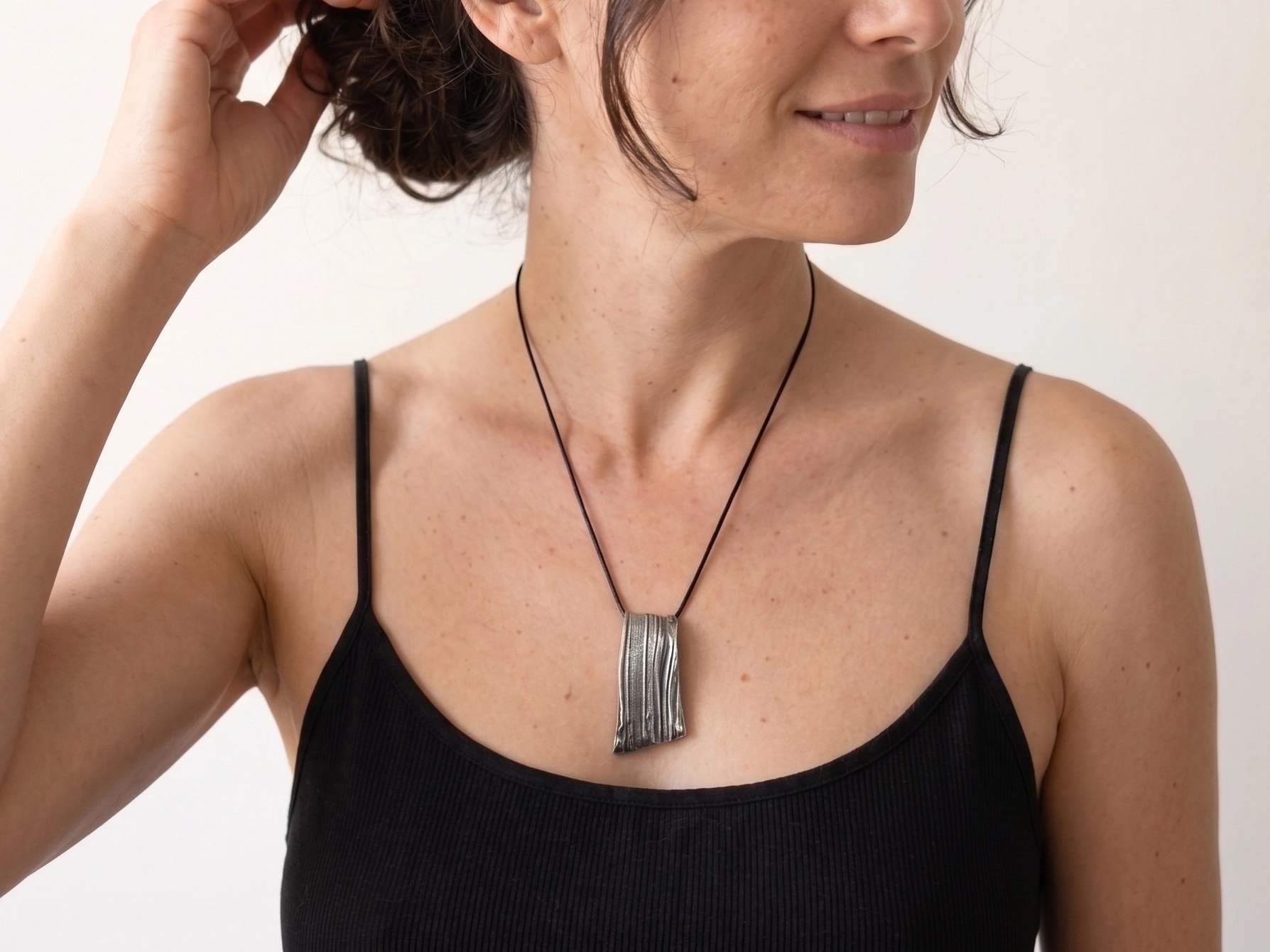 Organic Silver Pendant