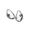 Organic Silver Earrings with Apatite Beads