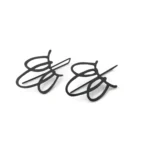 Long Sculptural Oxidized Silver Dangle Earrings