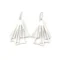 Silver Linear Drop Earrings