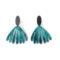 Blue Enameled Earrings