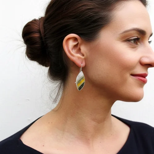 Bumble Bee Jasper Dangle Earrings