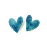 Blue Heart Earrings