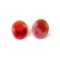 Pink Enameled Brass Stud Earrings